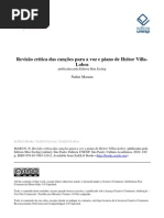 Revisão crítica das canções para a voz e piano de Heitor VillaLobos