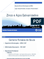 Zinco e Aços Galvanizados (Carlaine de Souza - CSN)