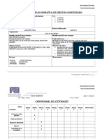 Plan Operativo SERVICIO 2013 Proyecto