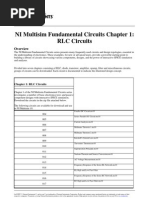 NI Multisim Fundamental Circuits Chapter 1: RLC Circuits