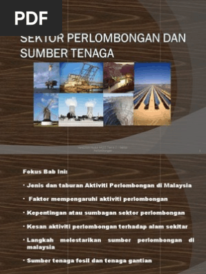 Geografi 942 2 Tema 2 Sektor Perlombongan Dan Tenaga Pdf