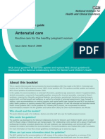 Antenatal Care: Quick Reference Guide