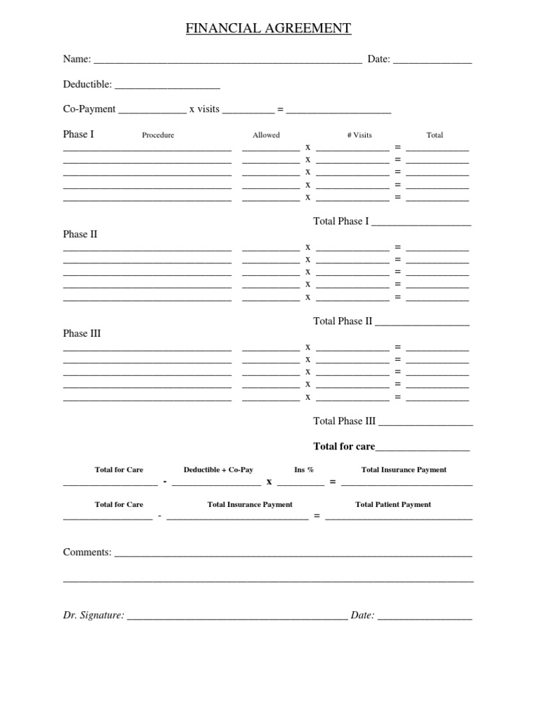 Financial Agreement | PDF