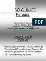 Púrpura em criança: relato de caso clínico