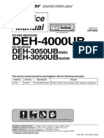 Pioneer Deh-3050ub 4000ub Crt4052 SM