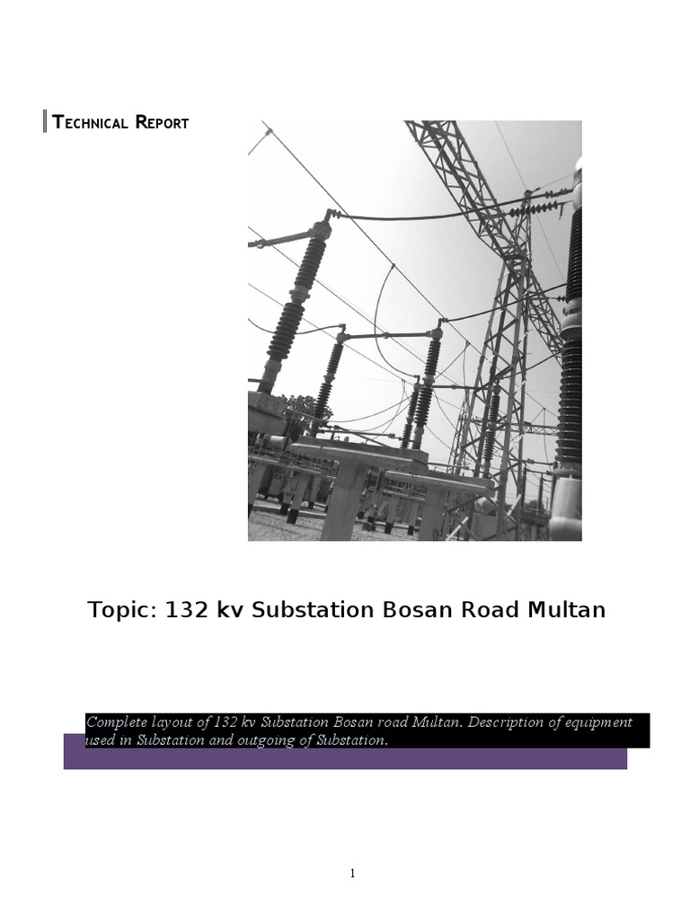 132Kv Sub Station | PDF | Electrical Substation | Electric Power ...