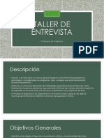 Taller de Entrevista