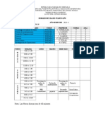 Horario 4 Año