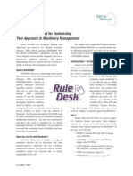 Ruledesk - : A Revolutionary Tool For Customizing Your Approach To Machinery Management