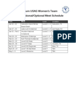 2014 Meet Schedule Invitational Optional