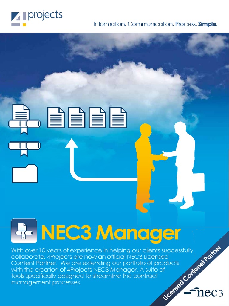 NEC3 Manager: Information. Communication. Process. Simple | PDF ...
