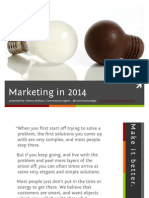Conversation Agent presents: Marketing in 2014