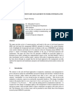 Risk-based Component Life Management in Fossil Power Plants a. Jovanovic,