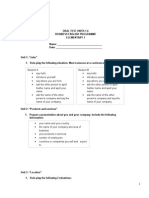 Oral Test Units 1-6 Business English Programme Elementary 1