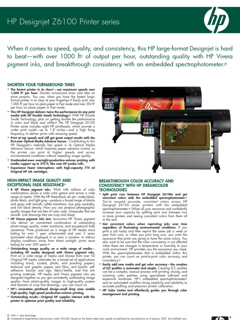 HP DesignJet Z6100 | Printer (Computing) | Image Scanner