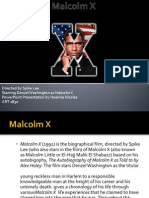 Directed by Spike Lee Starring Denzel Washington As Malcolm X Powerpoint Presentation by Noemia Nicolas Art 1830