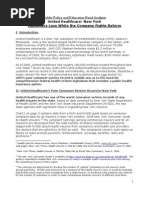 Download United Healthcare New York Customers Lose While the Company Fights Reform by Citizen Action of New York SN20159485 doc pdf