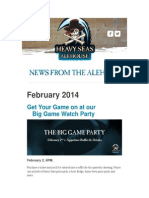 February 2014: Get Your Game On at Our Big Game Watch Party