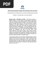 Download Voice Peering Solution by TATA Communications by Tata Communications SN20159788 doc pdf