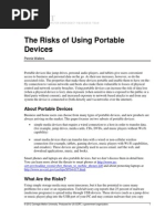 Risks of Portable Devices