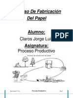 Proceso de Fabricación Del Papel