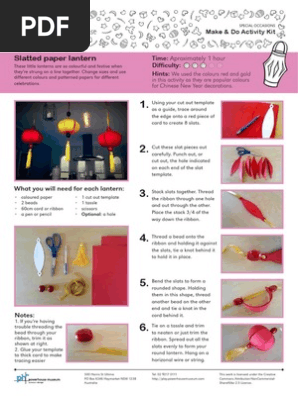 Slatted paper lantern