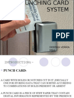 Punching Card System