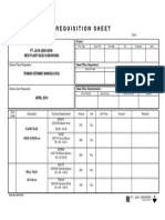Requestion Sheet Ceramic PDF