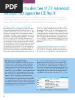 Continuing in The Direction of LTE-Advanced: The Latest Test Signals For LTE Rel. 9