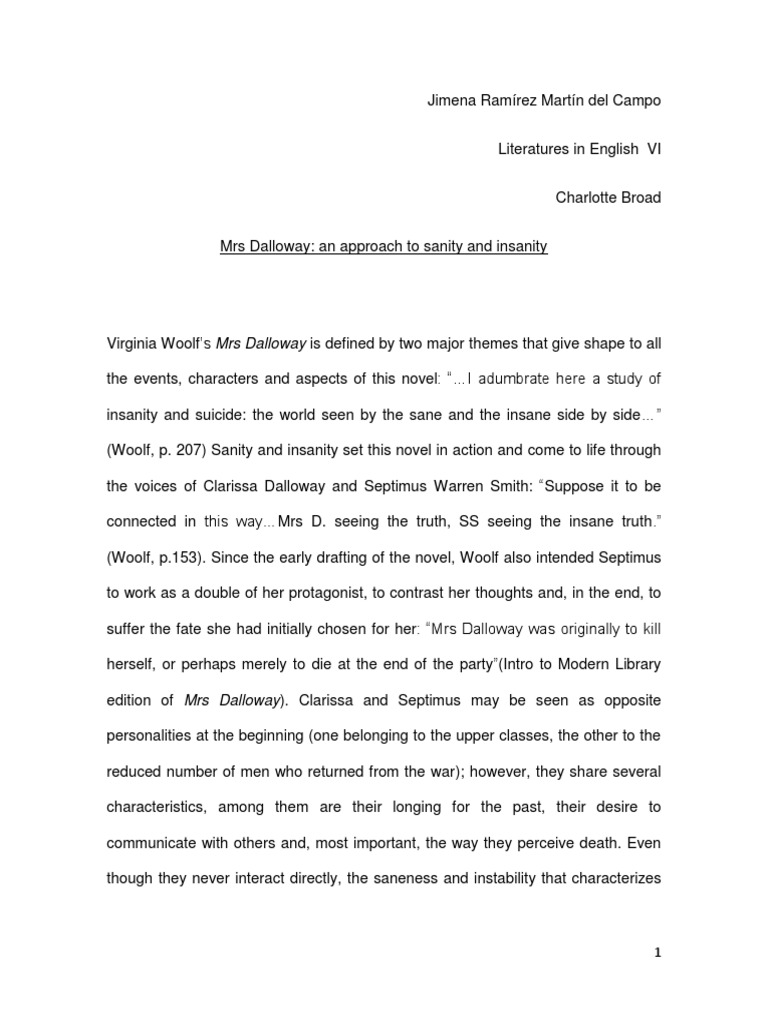 Mrs dalloway research paper image
