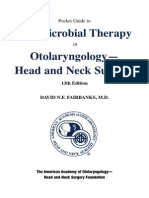 Pocket Guide to Antimicrobial Therapy in Otolaryngology