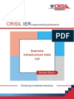 CRISIL Research Ier Report Supreme Infrastructure 2013