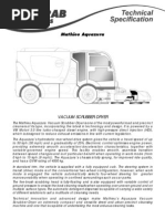 Mathieu Aquazura Vacuum Scrubber Dryer Technical Specifications