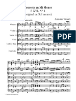 Vivaldi Concierto RV 85-Mi Menor PDF