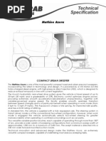 Download Mathieu Azura Concept Sweeper Technical Specifications by Scarab Sweepers SN20163533 doc pdf