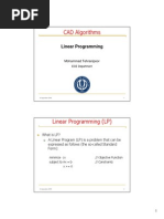 CAD Algorithms: Linear Programming