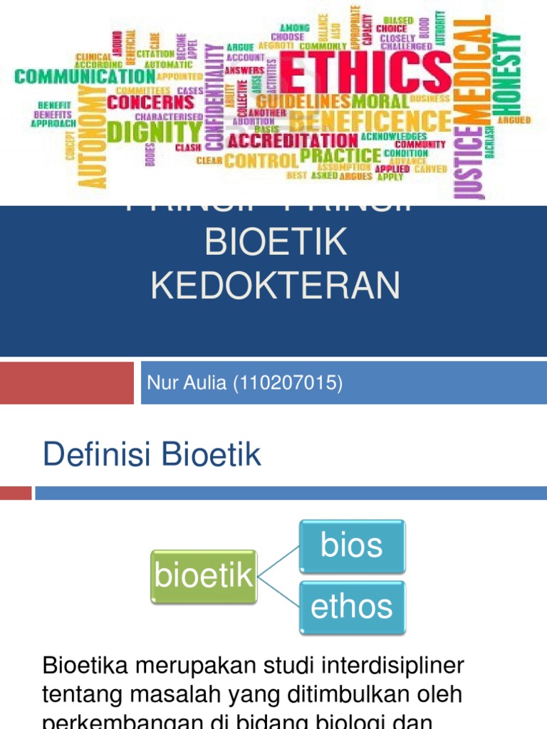 Prinsip Bioetika dalam Kedokteran | PDF