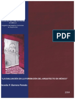 La evaluación en la formación del arquitecto en México