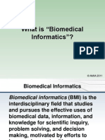 AMIA Definition of Biomedical Informatics