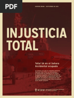 Injusticia Total - Total SA en el Sahara
Occidental ocupado