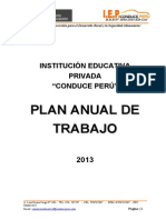 Plan Anual de Trabajo Conduce Perú