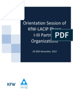 Orientation Session Workshop With Phase 1-3 Partner Organizations Report Nov 29-30th 2012