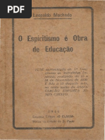 O Espiritismo é obra de Educação