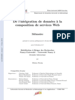 De l Integration de Donnees a La Composition de Services Web