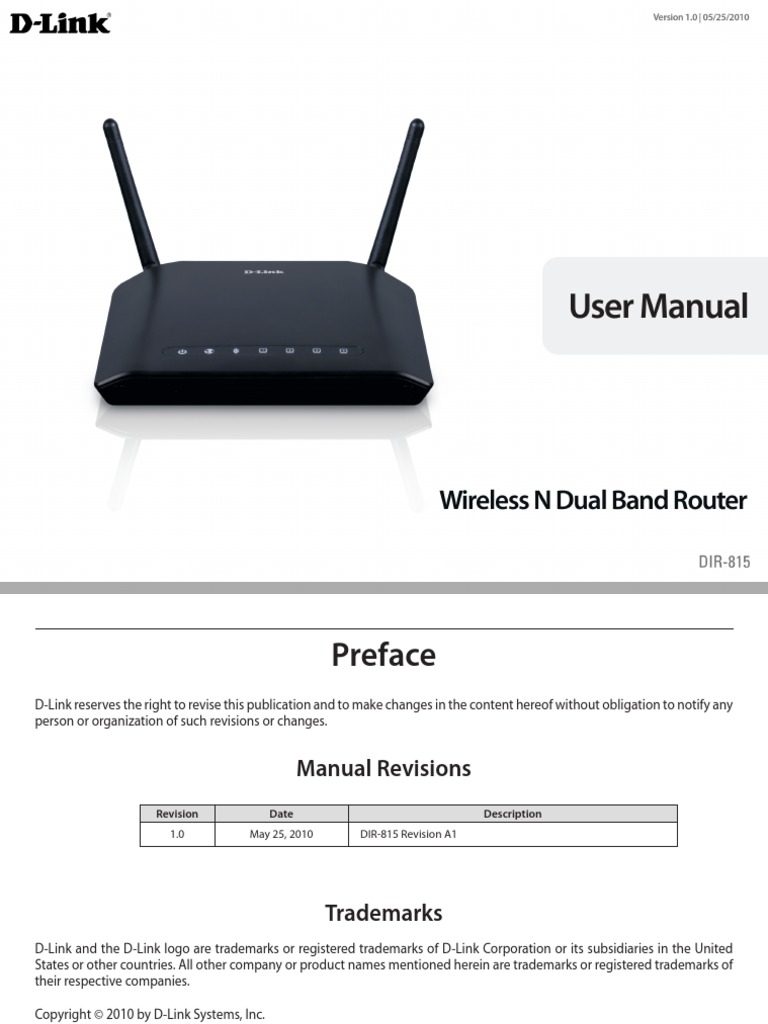 Dir815 manual | Ip Address | Gateway (Telecommunications)