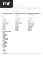 Download Transition Words by MrHelland SN20167151 doc pdf