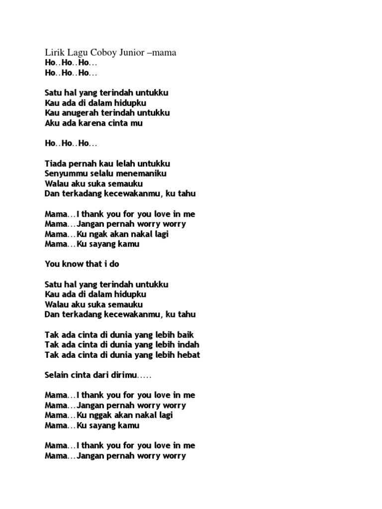 Lirik Lirik Lagu Pdf