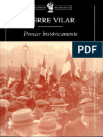 Pensar Históricamente Pierre de Vilar PDF