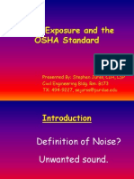 Noise Exposure and The OSHA Standard