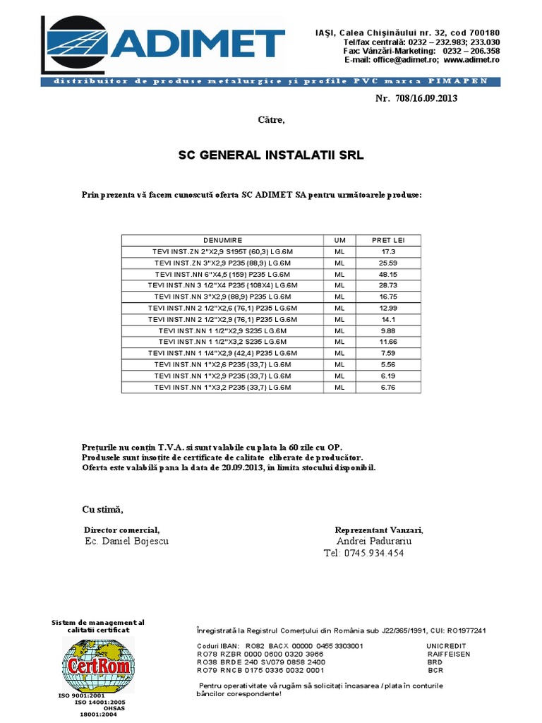 Adimet Oferta Hala 4 | PDF
